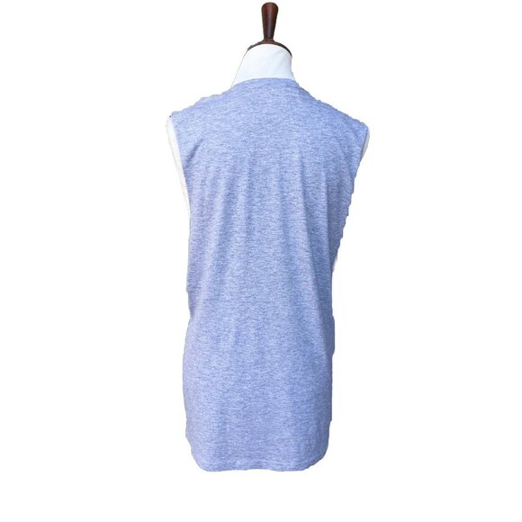 Super Muse Women’s Heather Gray Cotton Turndown For What Tank Size S - Picture 9 of 15